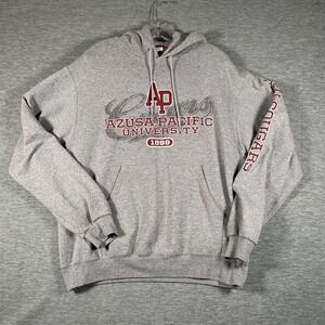 Azusa Pacific Cougars Hoodie Sweatshirt Mens Large Gray NCAA College Champion